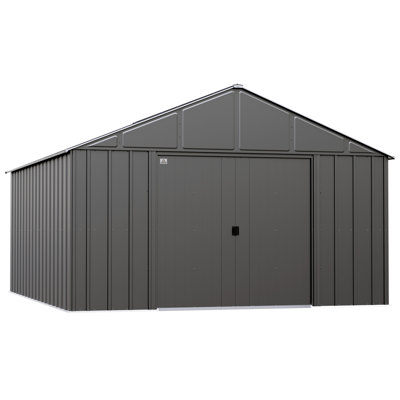 Classic Metal Shed, 12 X 14, Charcoal