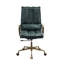 Chaise de bureau pivotante en cuir avec hauteur ajustable Porter-128760506