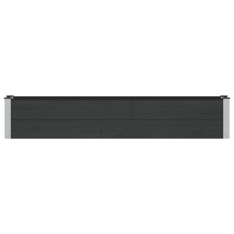 Planter, Black, 36cm H x 200cm W x 30cm D