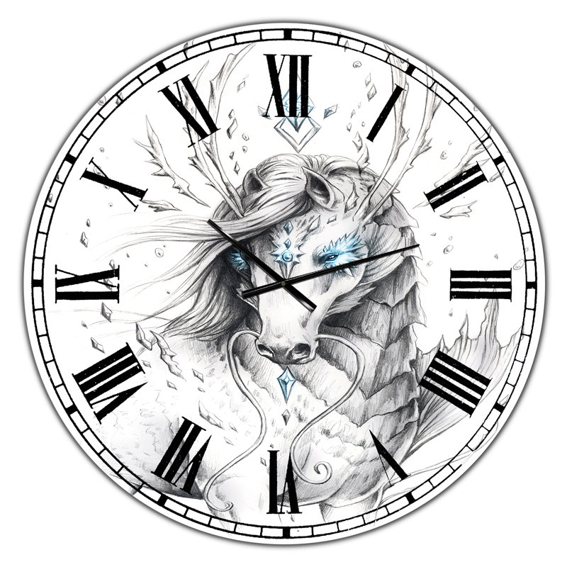 Horloge murale moderne surdimensionnée Sea Sea, Moyen