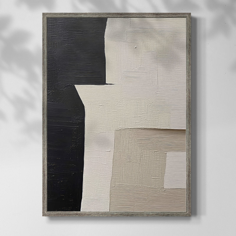 Série ABSTRACT DCXLIX, reproduction encadrée - bois massif, H 15 po x l 12 po