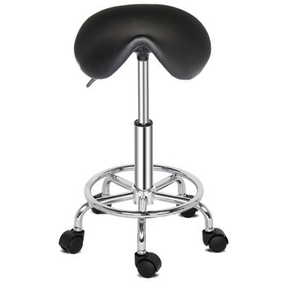 Fernie Adjustable Height Ergonomic Lab Stool Wheels