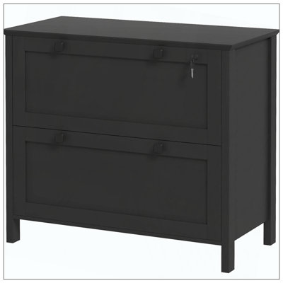2 Drawer Filing Cabinet Adjustable Hanging Bar Home Office