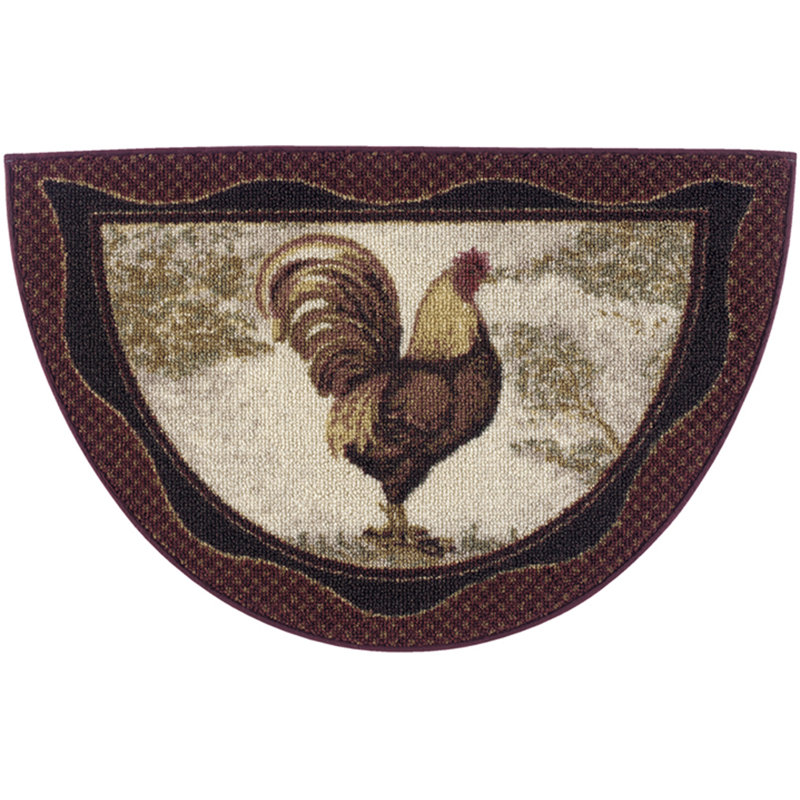 Tapis de cuisine à haut Rooster Antigo, Coin 1 pi 7 po x 2 pi 7 po