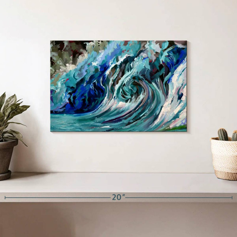 Gillard A Blue Wave, 8" H x 12" W
