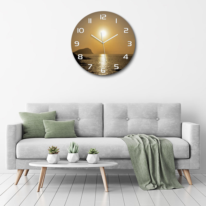 Jevontae Glass Wall Clock