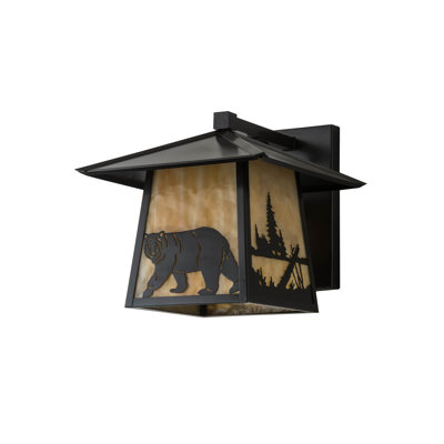 Rustic Lodge Solid Brass Wall Light