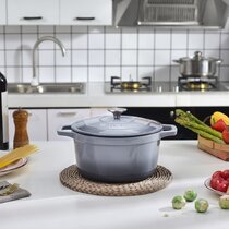 Martha Stewart Collection Collector's Enameled Cast Iron 6 Qt. Round Dutch  Oven $39.99 After Rebate