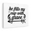 He Fills My Cup Grace - Wrapped Canvas Print-473129431