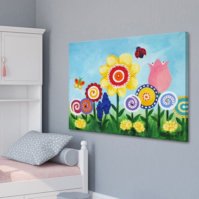 Flower Garden by Nicola Joyner - Wrapped Canvas Painting, 76cm H x 114cm W