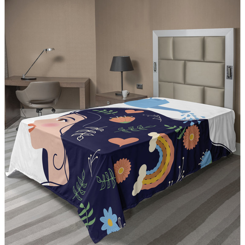 Drap plat Ambesonne, Drap plat pour lit simple