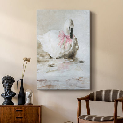 Cygne rose - galerie Cavas sur mesure