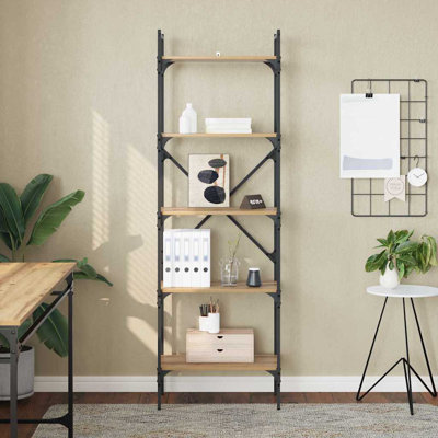174cm H x 53cm W Metal Bookcase