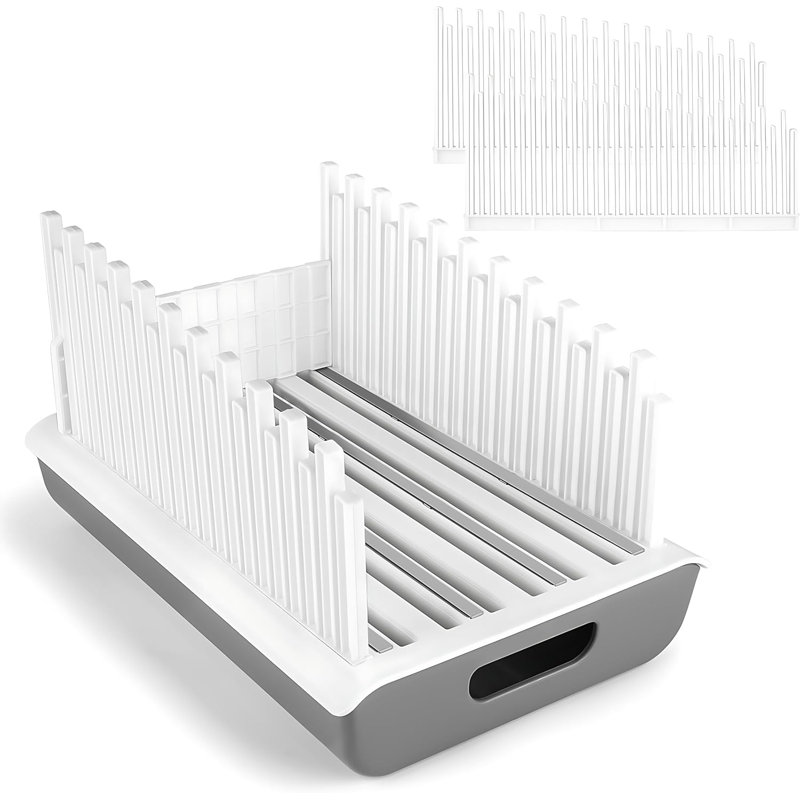 Bread Slicer Guide For Homemade Bread With 304 Stainless Steel Sheet And Storage Tray?3-Slice Thickness,Adjustable Width Making Tools For Cake?Bagels?Toast