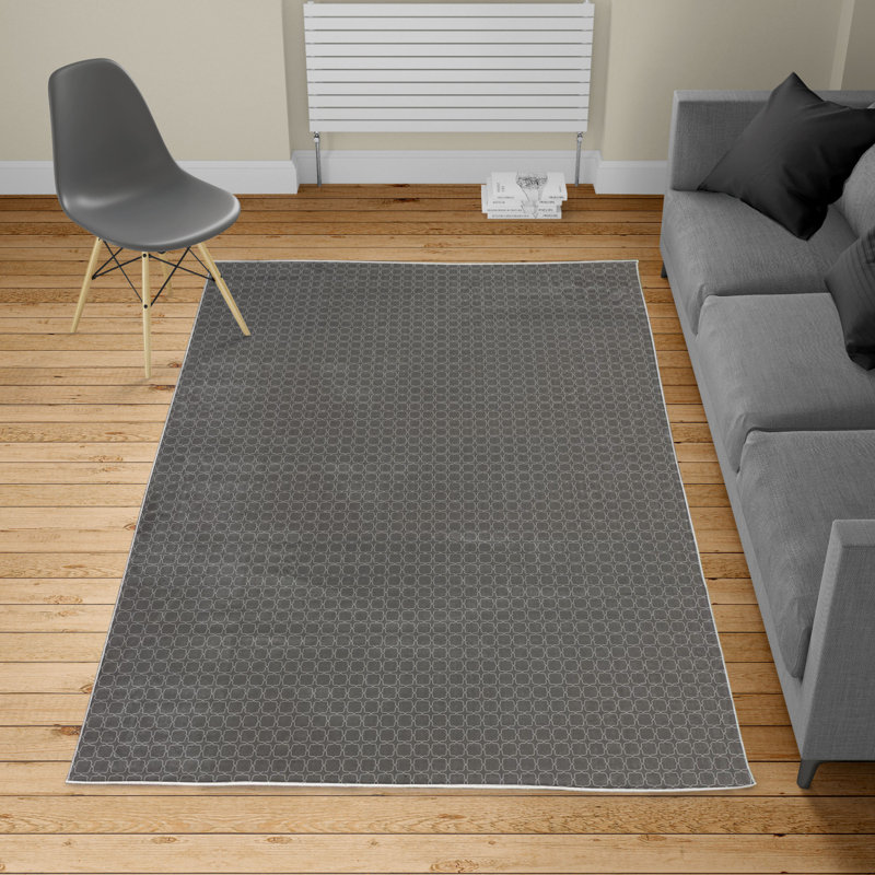 Tapis gris / gris anthracite, Rectangle 5 pi 2 po x 7 pi 6 po