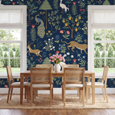 Menagerie Non-Woven Floral Wallpaper Roll