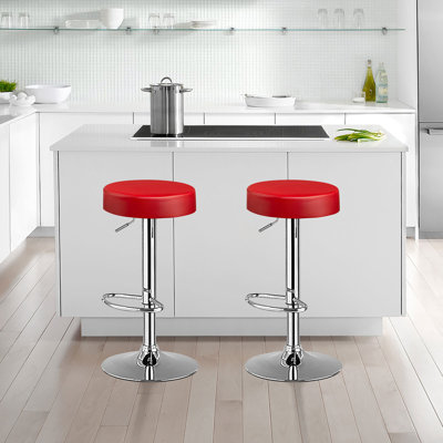 Tabouret de bar pivotant à hauteur réglable Schrager