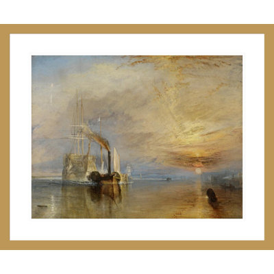 The Fighting Temeraire by Joseph Mallord William Turner -Framed Giclee Print