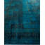 Tapis unique bleu, vert et noir de 10 pi 2 po x 16 pi 3 po Cadence