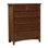 Commode en bois massif à 5 tiroirs de 40 po de largeur Yani
