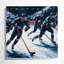 Art sportif sur toile gris Sports Bandy
