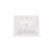 Better Vanity 19.5'' High Gloss White Stone Rectangular Bathroom Sink with Overflow
