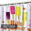 Waterproof Colourful Dessert Party Summer Ice Cream Shower Curtain with 12 Hooks-2057421720