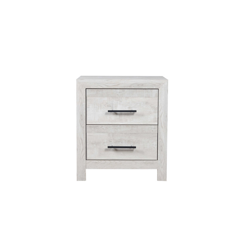 Modern, 2 Nightstand, Natural Rustic Style, Spacious Drawer Storage, Quality Wood Build, 23"Stylish, Bedroom, Finish, Practical 27" 