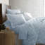 Ensemble de literie Sweetbrier de Southshore Fine Linens avec 1 taie d'oreiller, bleu ciel, 100 % coton à fibres longues, satin de coton 300 fils, motif floral, 1 place / 1 place XL-1631961906-1672219769