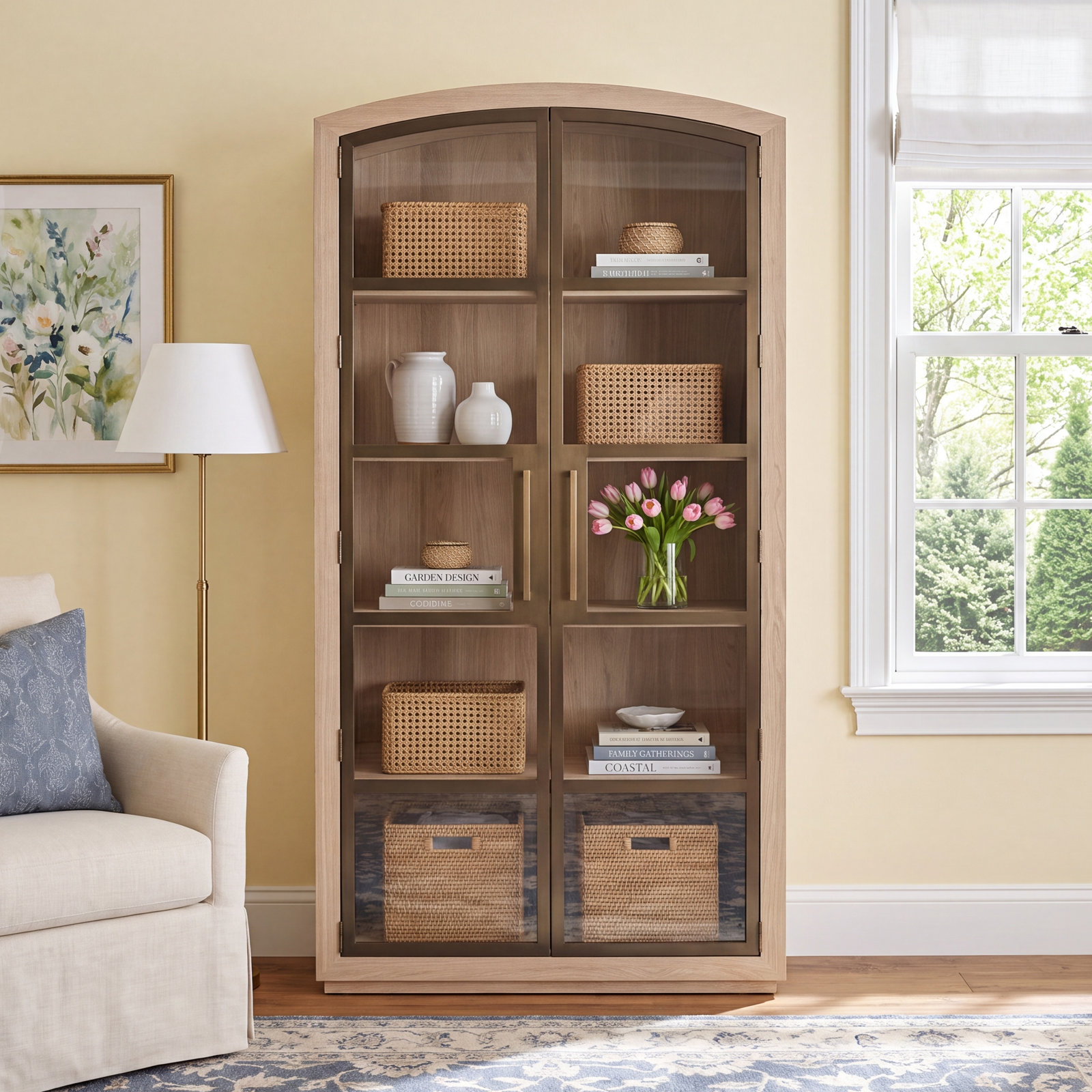 Caterina Accent Cabinet, White Oak