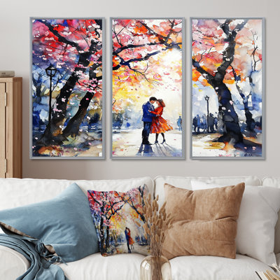 Cherry Blossoms In Ueno Park - Tokyo Wall Art Living Room Set