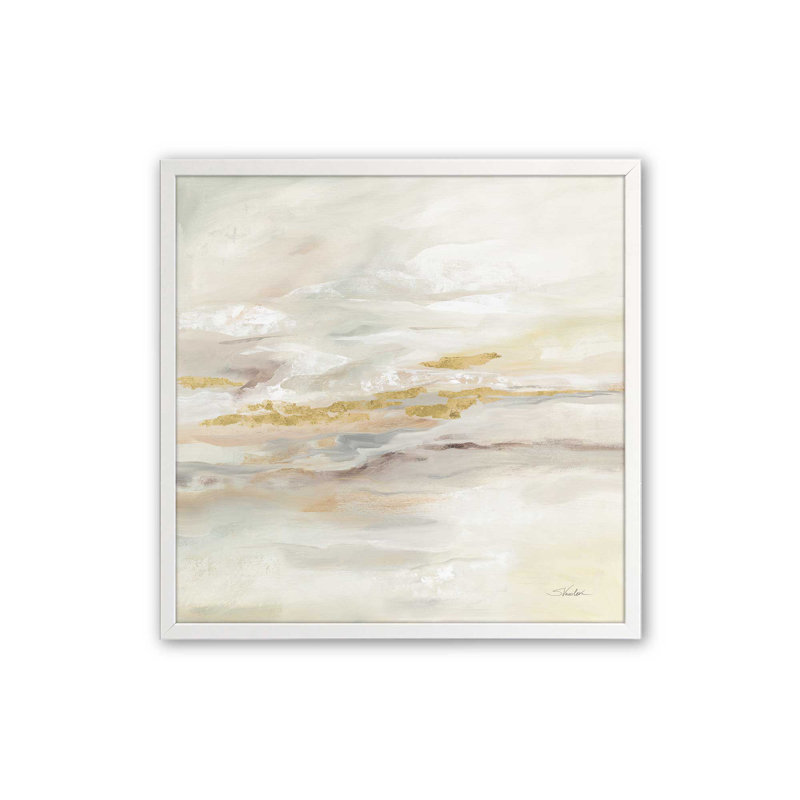 «Bold Iris Blooms», impression roulée, Cadre blanc, H 17,5 po x l 17,5 po