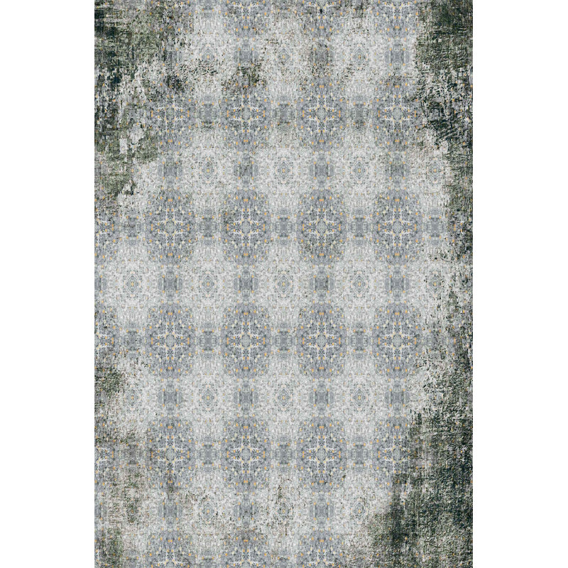 Luxurious Woven Carpet Rug, 2.6 x 4.0 ft | 100% Polyester, 0.4 in Pile Height | Antibacterial & Non-Slip PVC Dot Underside | Machine Washable, 3D Digital Printing | Perfect for Living Room & Bedroom Decor