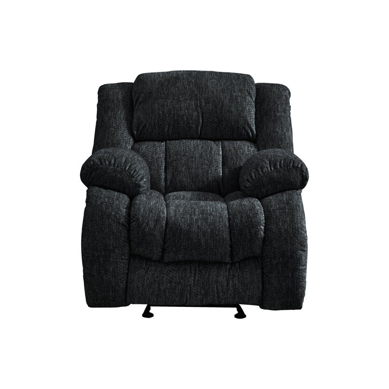 Stonic Ebony Glider Recliner, Black