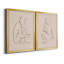 «Sketched Pose I», ensemble de 2 reproductions d'art sur toile encadrées-1451934521-1451934514