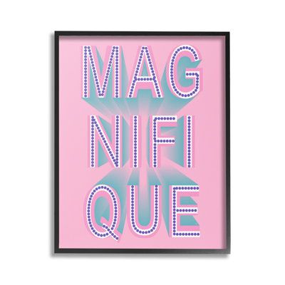 " French Abstract Magnifique Single Picture Frame " by Martina Pavlova