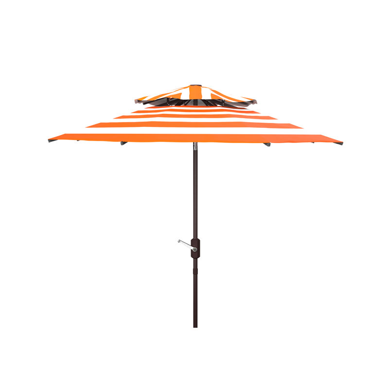 Parasol de plage 8,5 pi Torrens, Orange/Blanc