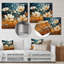 Golden Fields of Pointillism Blooms - Art mural en métal pointillisme-1319588662