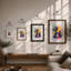 Paint Tube Starburst Modern - Framed Print-1358224580-1358224582