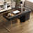 Dibora Glass Excutive Desk with Built in Outlets-1708468627-1708468667
