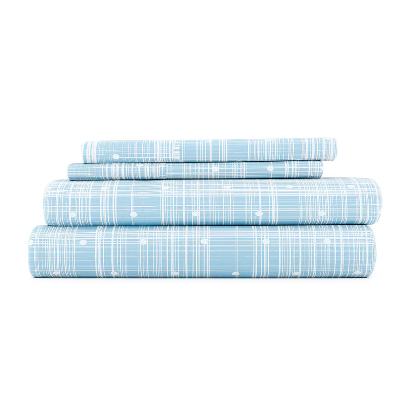Simply Soft™ Microfiber Sheet Set, Aqua, King Sheet Set + 1 Fitted Sheet + 2 Pillowcases