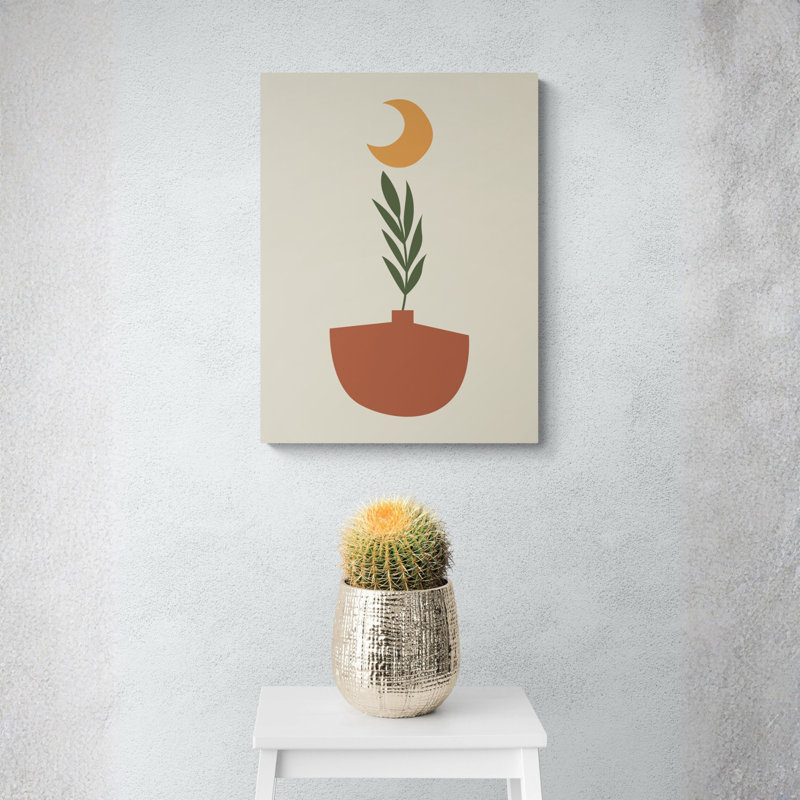 «Desert Moon Plant», reproduction d'art sur toile tendue, 2736