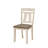 5pc Cottage Style Extendable Dining Table Set Chalk Gray Tow Tone Finish Upholstered Chair Dining Room Wooden Furniture Two Self-Storing Refectory Leaves Solid Wood