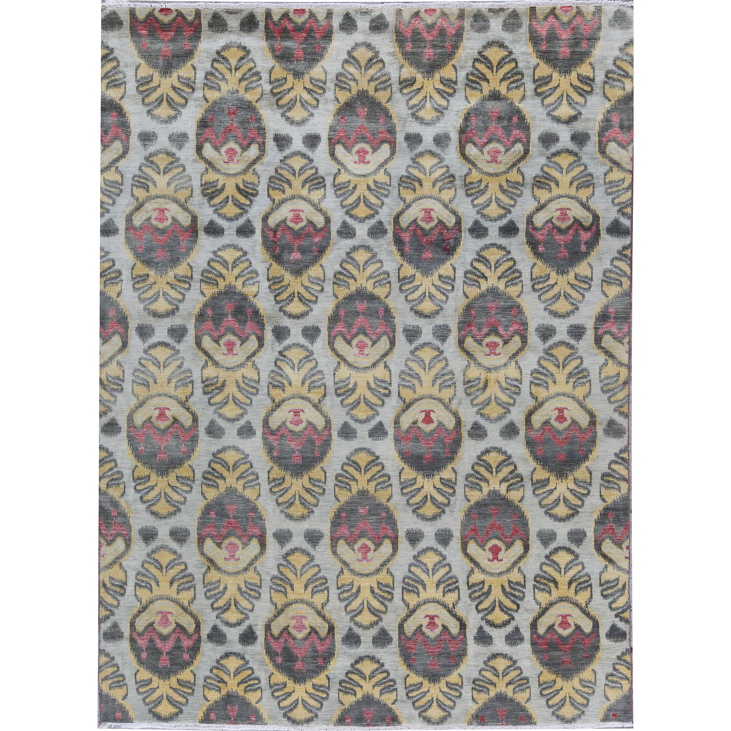 Bokara Rug Co., Inc. Hand-Knotted High-Quality Light Blue and Yellow ...