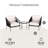Artherine 2 - Person Patio Dining Set Round Table with Cushions Included