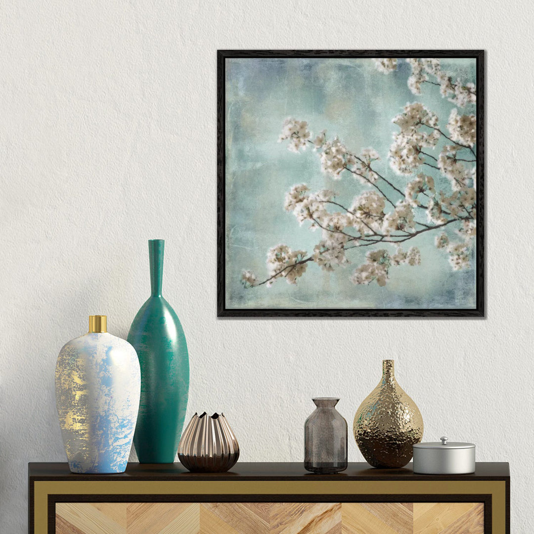 Leinwandbild Aqua Blossoms I von John Seba