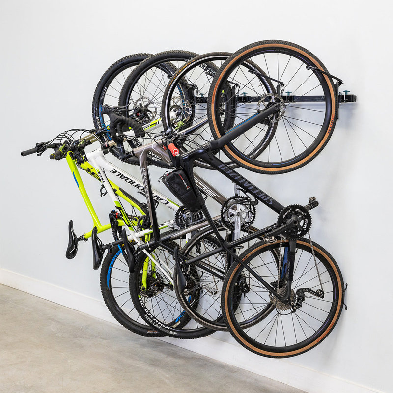 Vélo pivotant G | Système de rangement mural réglable | Peut contenir 4 vélos