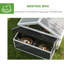 Wooden Chicken Run with Nesting Box Openable Roof for 4-8 Chickens