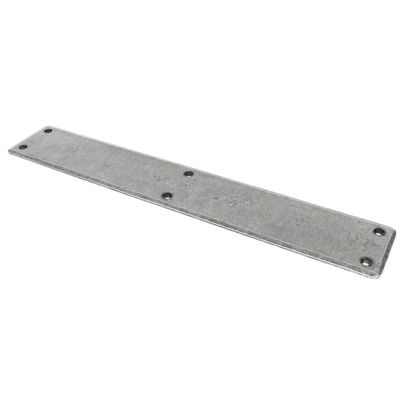 Plain Fingerplate Kick Plate, Chrome