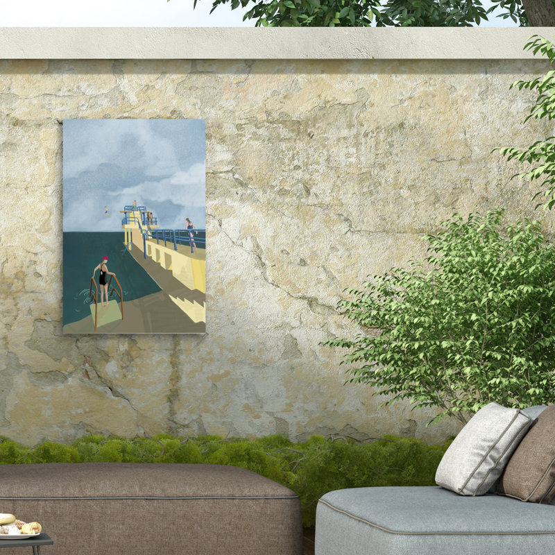 Rouleau noir, Salthill, Galway, impression sur toile, H 47 po x l 30 po